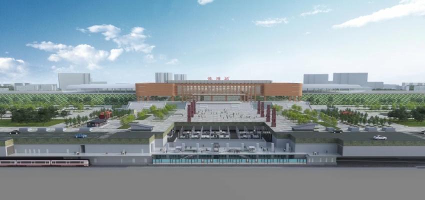 S11线德阳北站剖面效果图。成都轨道建设供图
